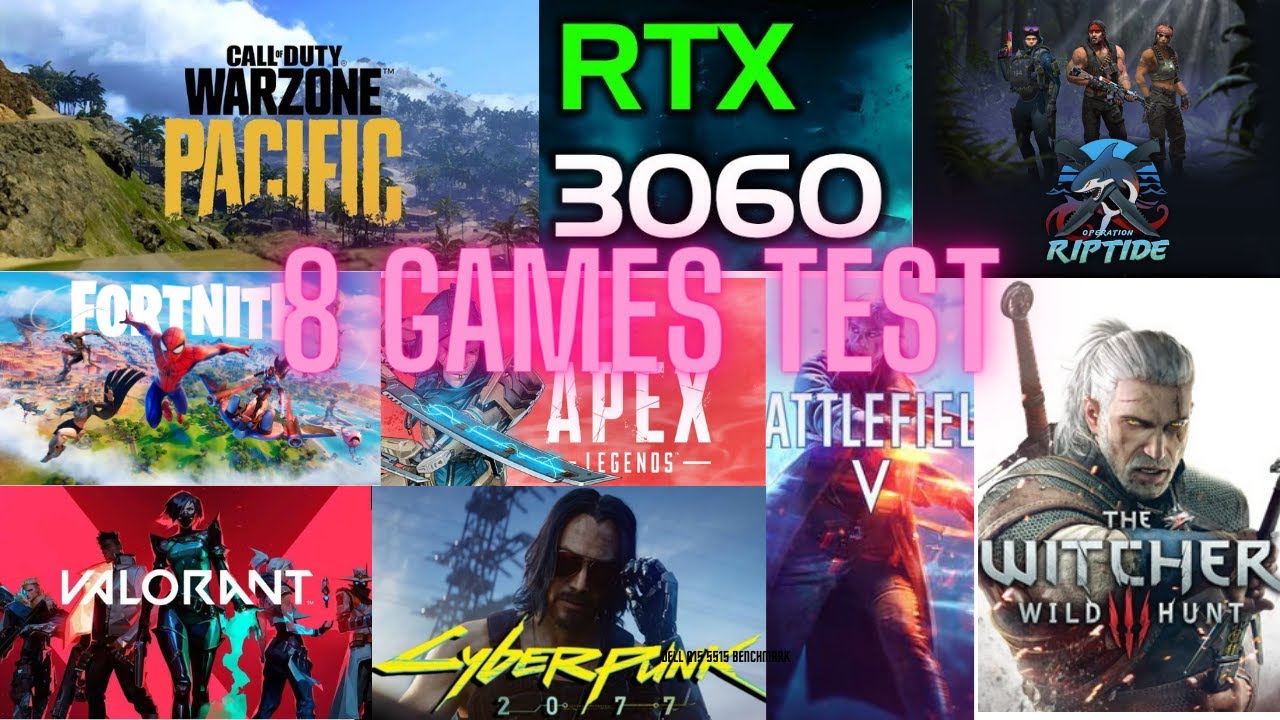8 Games Test | Dell G15 RTX 3060 Laptop + Ryzen 7 5800H | 5515
