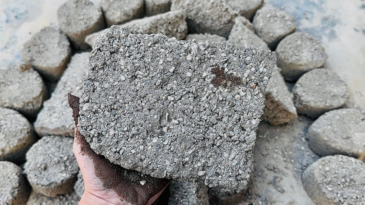 New video of white concrete sand cement dry floor crumbling 🔥crunchy texture 💐💐
