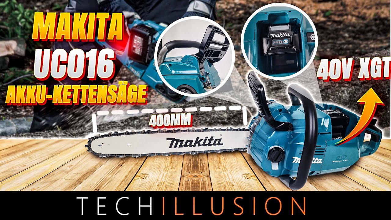 🔥DIE STÄRKSTE Akku Kettensäge aller Zeiten?!😨 Makita 40V XGT Akku Kettensäge UC016 - Review & Test