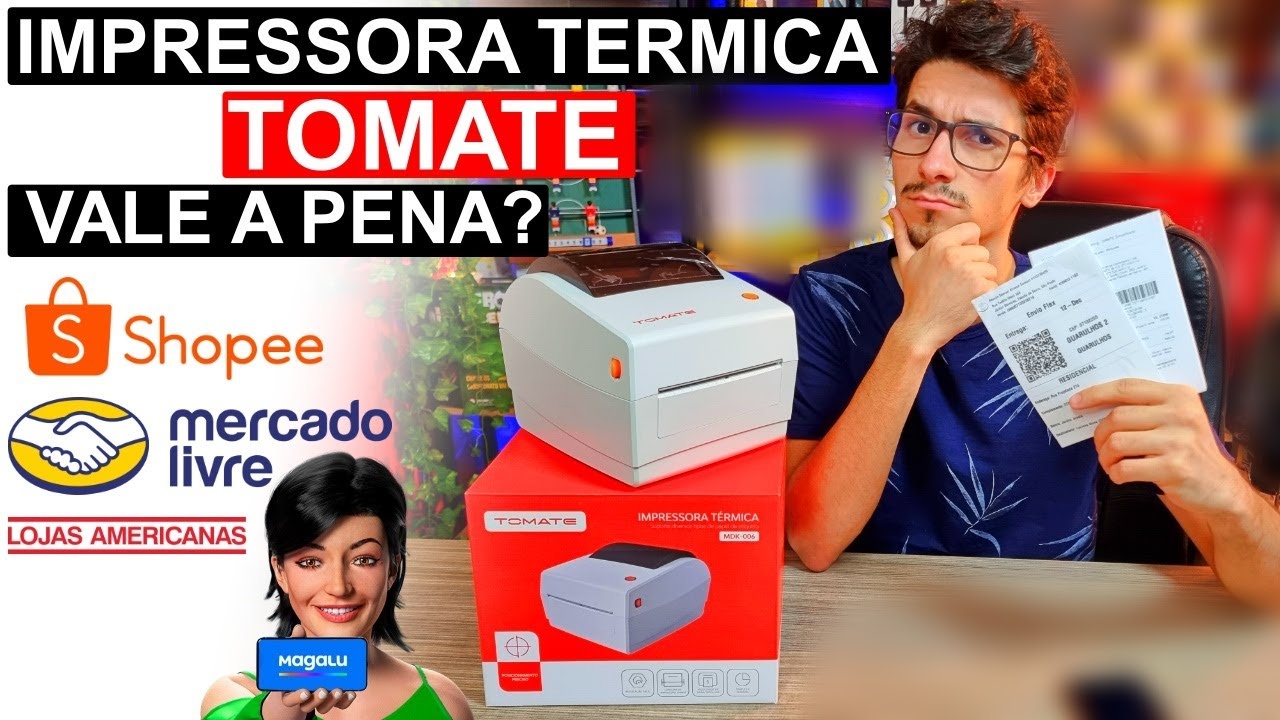 IMPRESSORA TERMICA TOMATE É BOA? | ETIQUETAS DE VENDA MERCADO LIVRE, SHOPEE, MAGALU, AMERICANAS