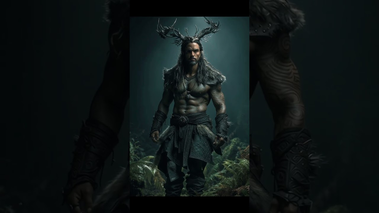 The Antlered King – Dark Fantasy Character Art | AI Fantasy Fan Art