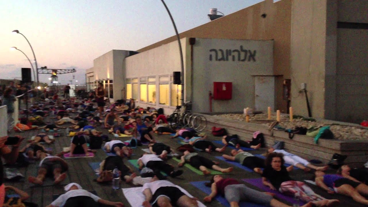 sunset at ella yoga with Yotam Agam and Shanee