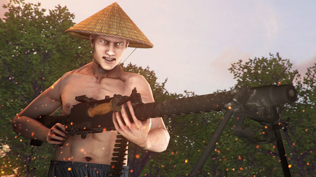 Гук с пулеметом в Rising Storm 2: Vietnam