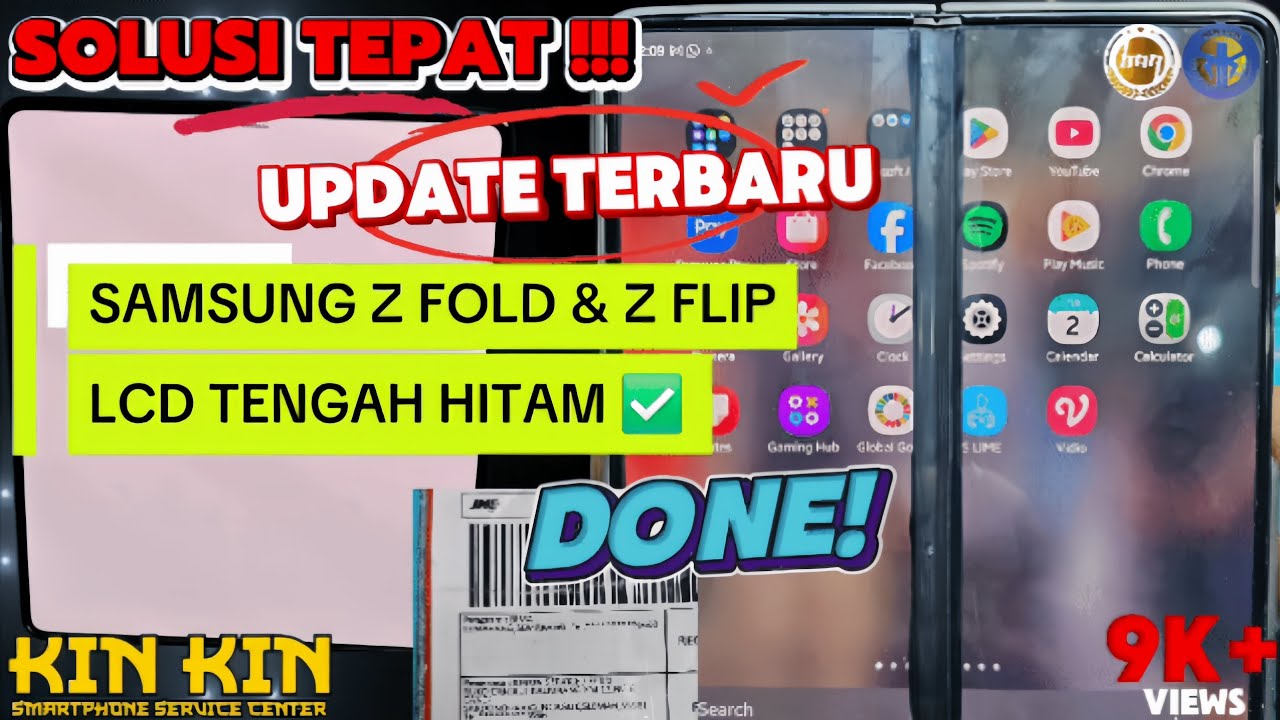 UPTUDATE🔥| SAMSUNG Z FOLD & FLIP LAYAR TENGAH BERGARIS HITAM | Z FOLD & FLIP TOMPEL SOLUSI TEPAT
