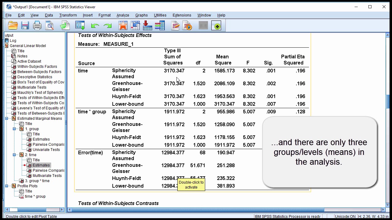 V11.2 - Mixed-Design (Split-Plot) ANOVA in SPSS