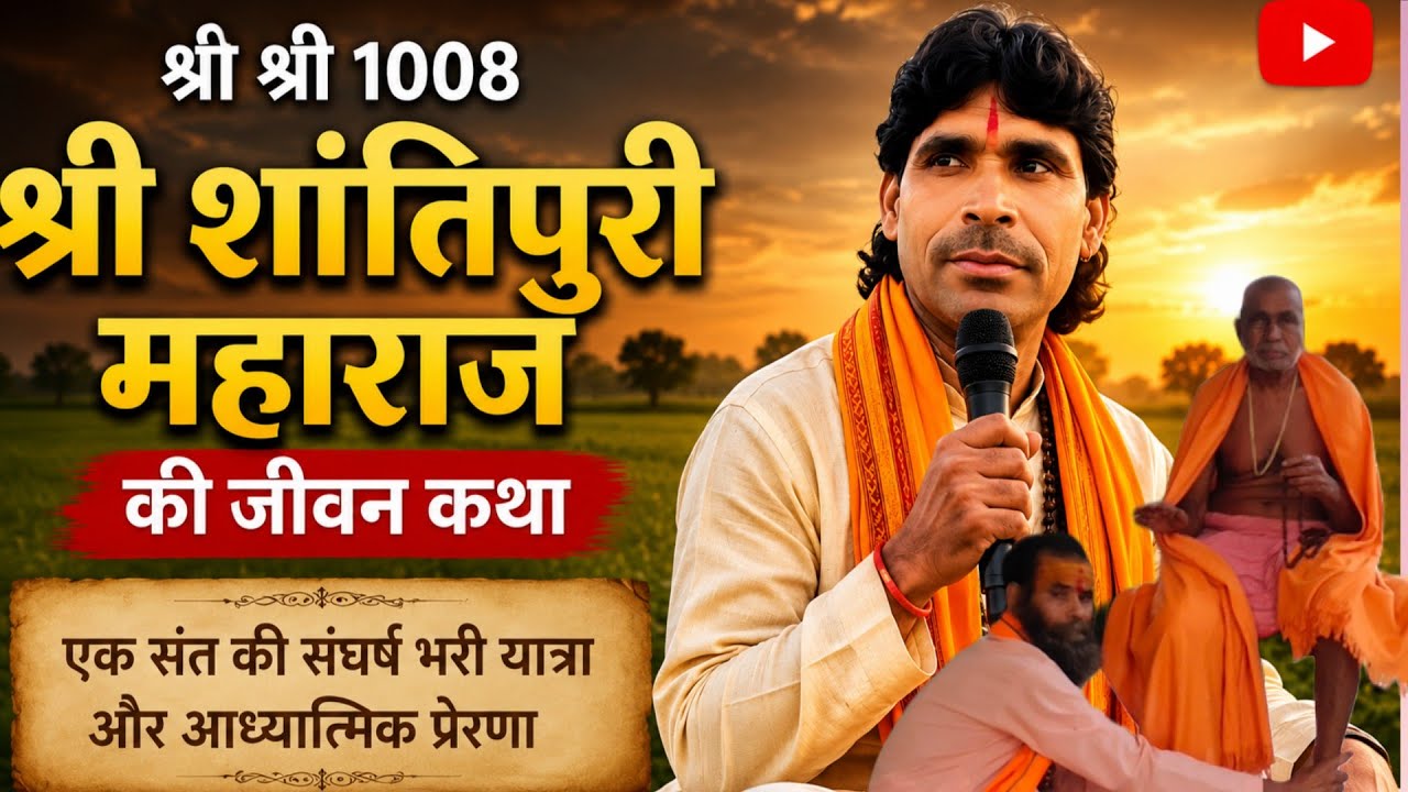 शांतिपुरी महाराज की जीवन कथा#shantipuri Maharaj ki jivan Katha#viral video katha# (2) भाग #Radhe 