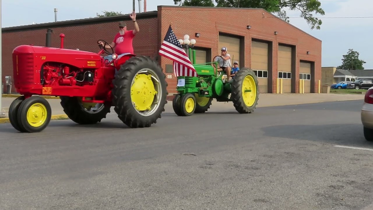 American Thresherman Association-Tractor Parade  Pinckneyville IL 6-14-2024 Video  2