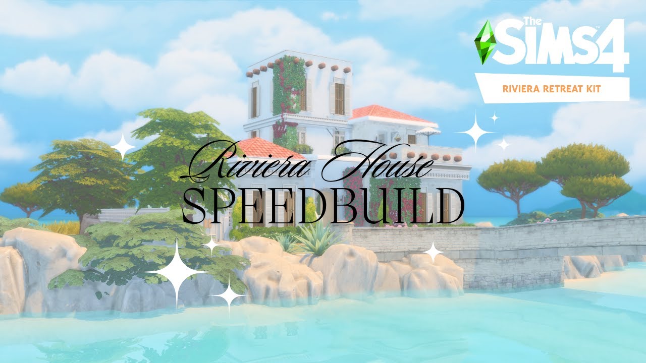 Riviera Retreat House (No CC) | The Sims 4🤍 Speed Build