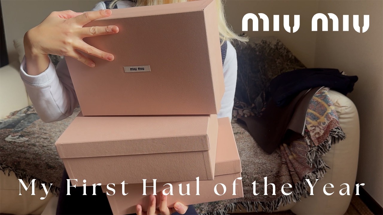 初買いはMiuMiuだ〜！今年もご飯代を削って、シューズ3足🦵🦵🦵25FWのお洋服👗購入