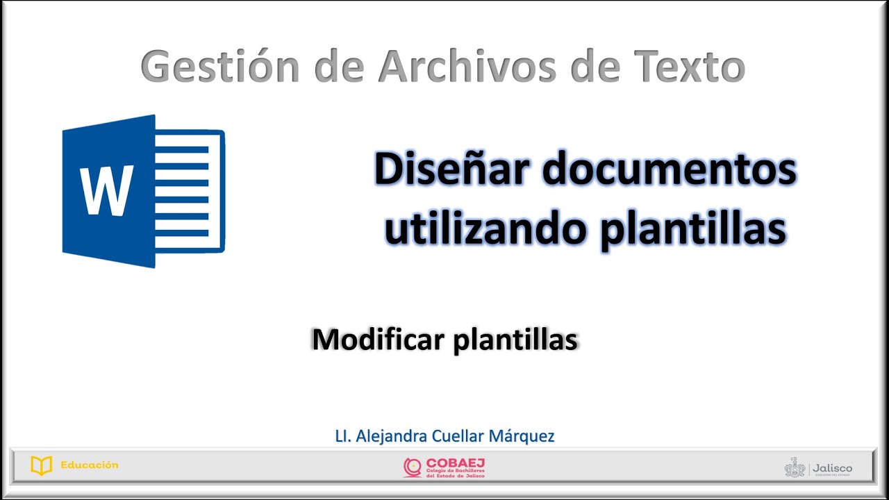 Modificar plantillas en Word