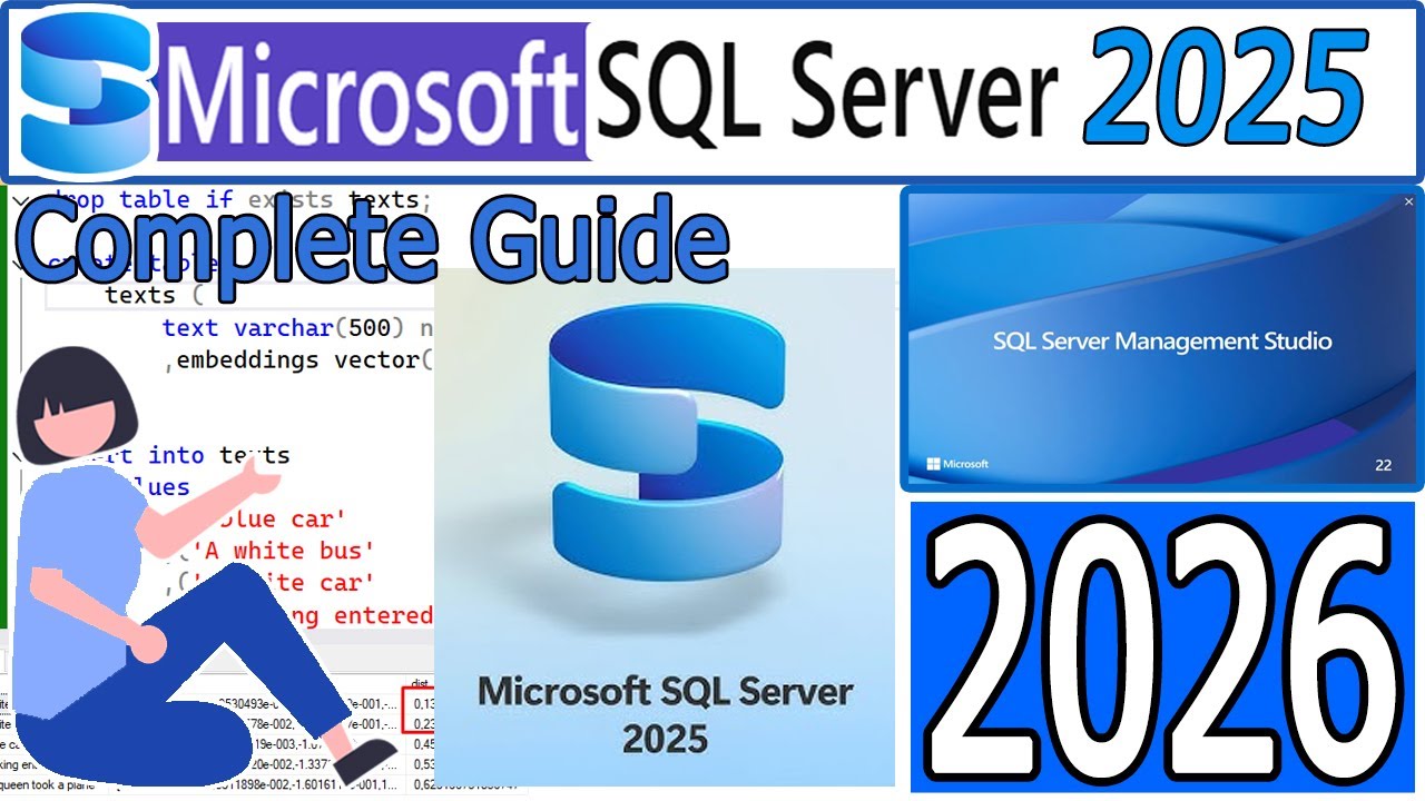 Как установить SQL Server 2025 в Windows 10/11 [2026] с помощью SQL Server Management Studio 22 (...