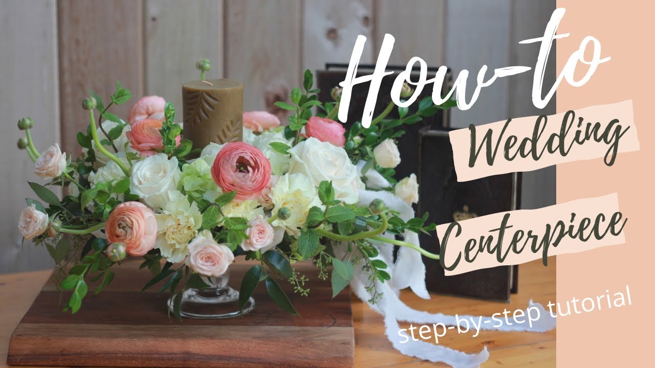 How to Make a Wedding Centerpiece Tutorial in 10 Minutes | DIY Wedding Flower