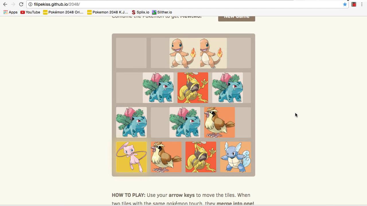 Pokemon 2048 Original