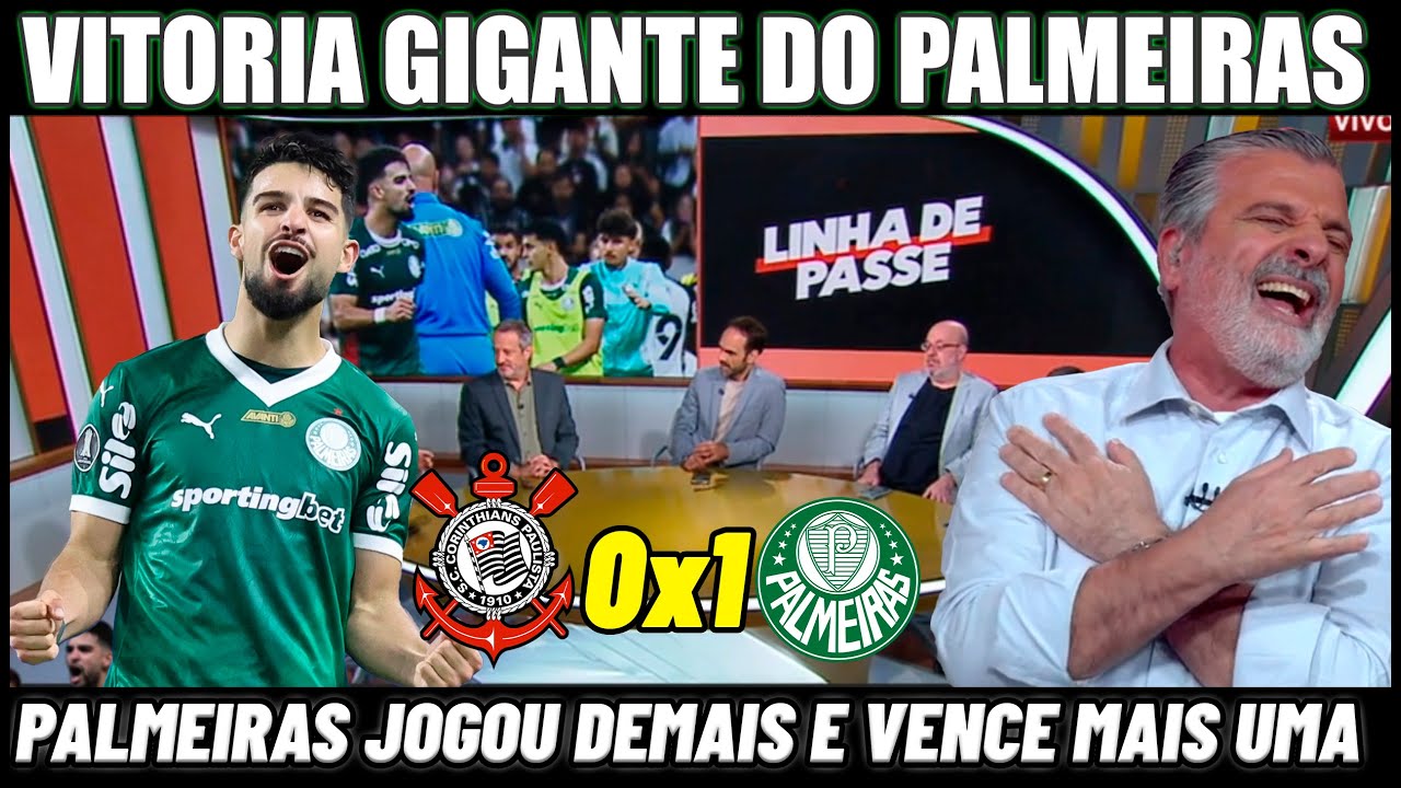 PÓS JOGO PALMEIRAS JOGA MUITO E VENCE O DERBY CORINTHIANS 0X1 PALMEIRAS MELHORES MOMENTOS