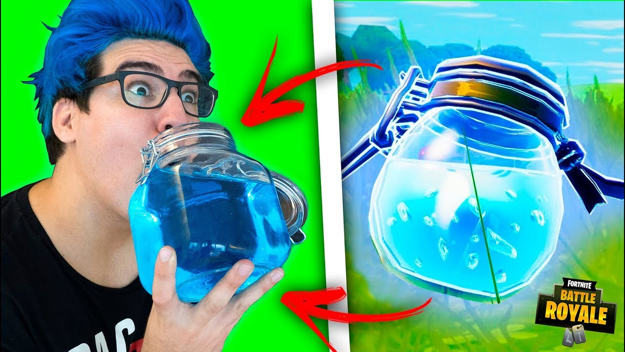 PROVANDO POÇÃO DE FORTNITE NA VIDA REAL
