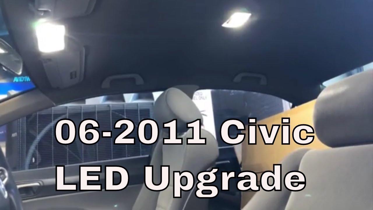 06-2011 Civic Interior LED upgrade как установить
