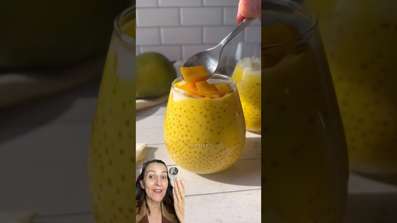 Salva essa receita de Sagu com creme de manga para voc&ecirc; fazer #sagu #dicas #food #receitas