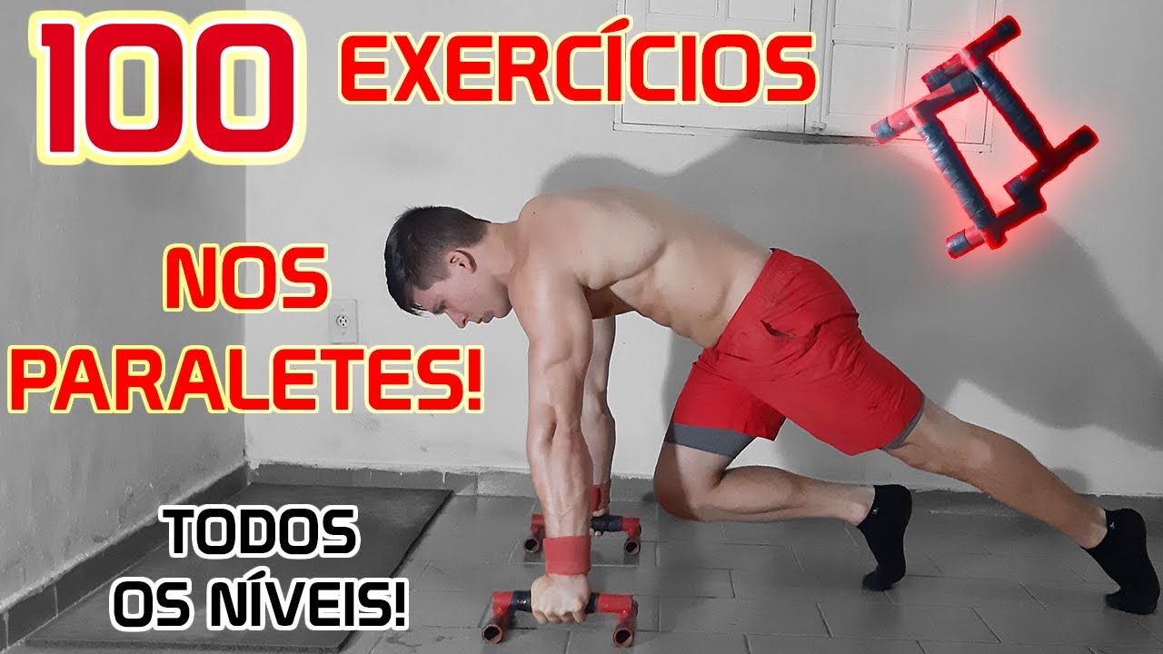 100 EXERCÍCIOS nos PARALETES em 10 MINUTOS