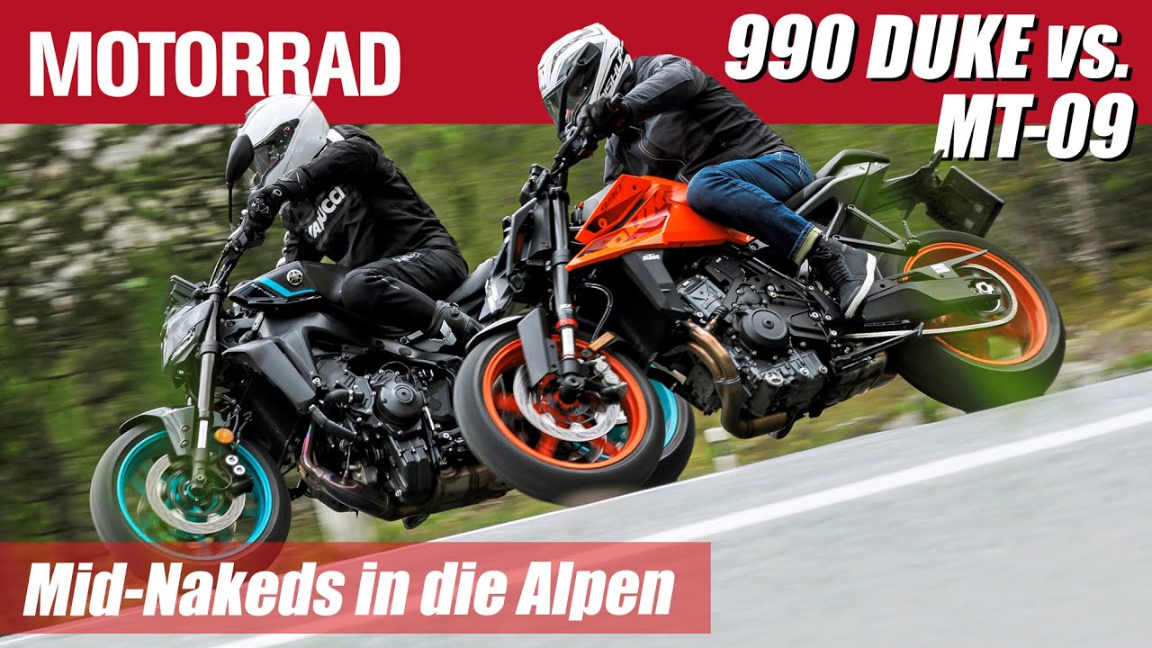 KTM 990 Duke vs. Yamaha MT-09 | Mid-Naked - Alpen Masters 2024
