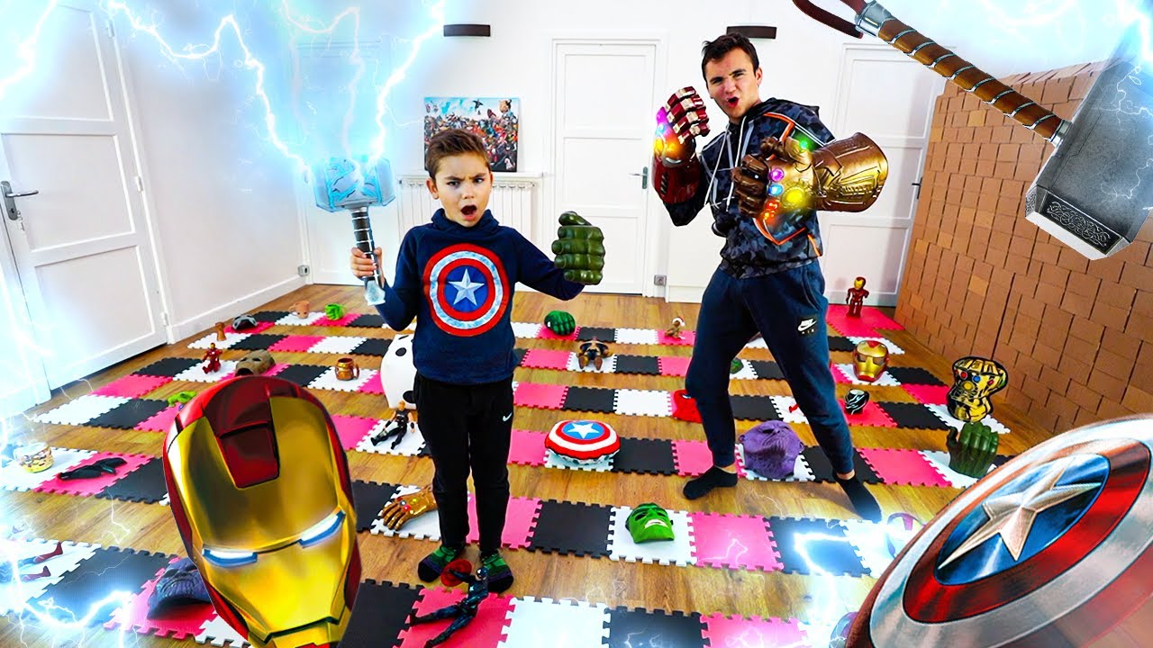 NE JAMAIS SAUTER SUR LA MAUVAISE CASE !!! MARVEL ÉDITION - Giant Board Game Challenge