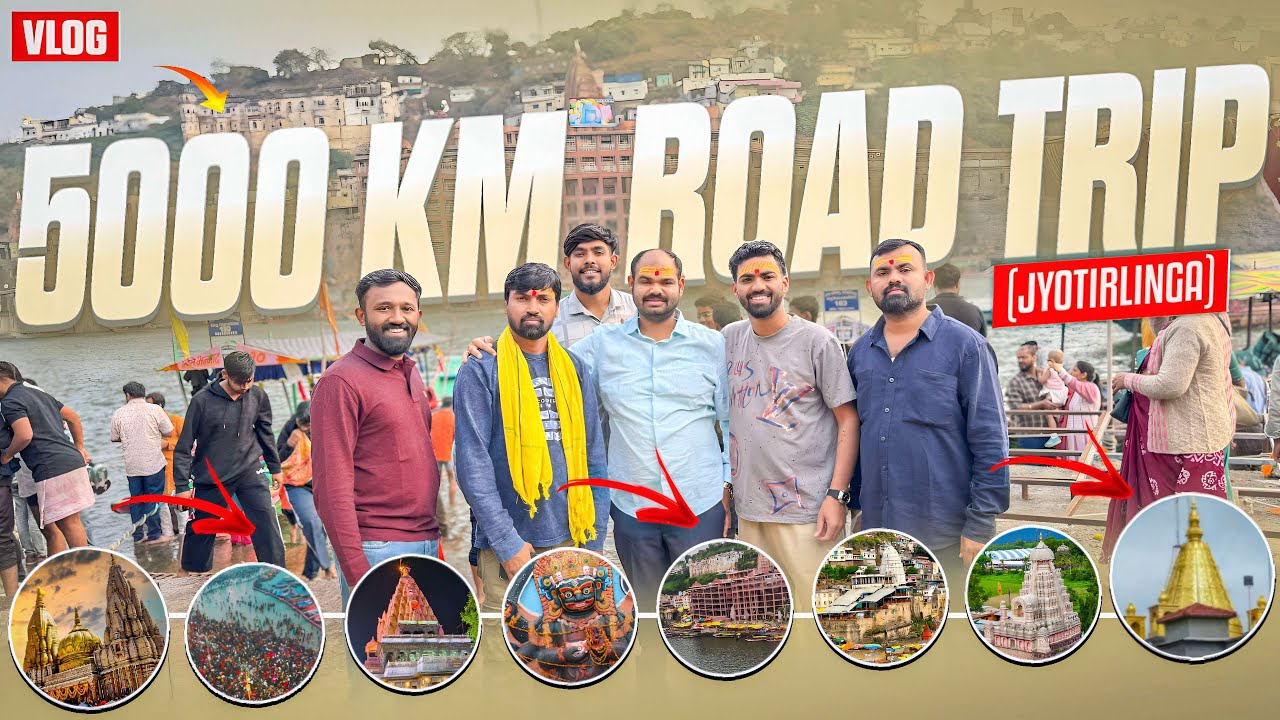 We Traveled 5000 KM for Jyotirlinga 🙏 | Crazy Road Trip Vlog