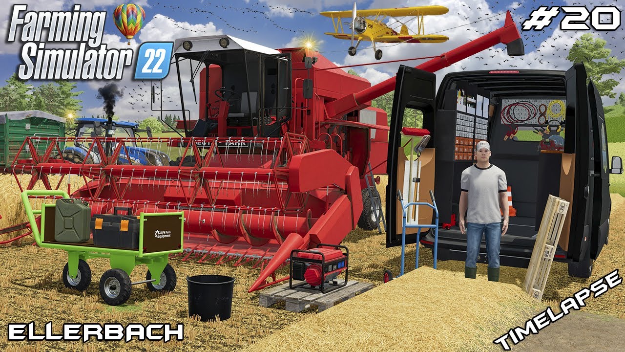 @kedex broke the HARVESTER while harvesting BARLEY | Ellerbach | Farming Simulator 22 | Episode 20