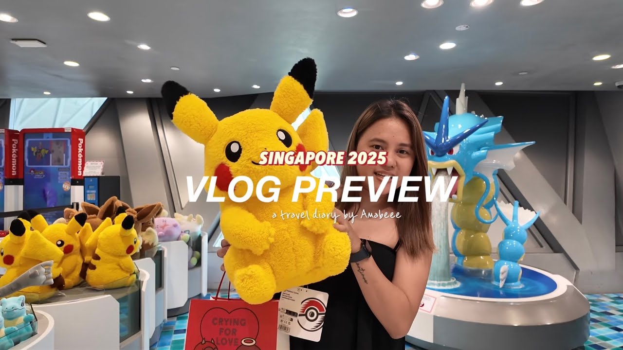 Exploring SINGAPORE - pokemon center SG, minion land in USS, food trip and budget!