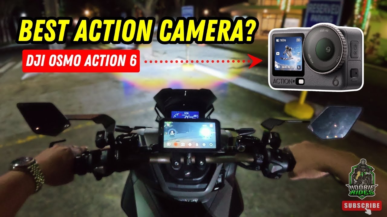 NIGHT VIDEO TEST - DJI Action 4 vs Action 6 | Honda ADV 160