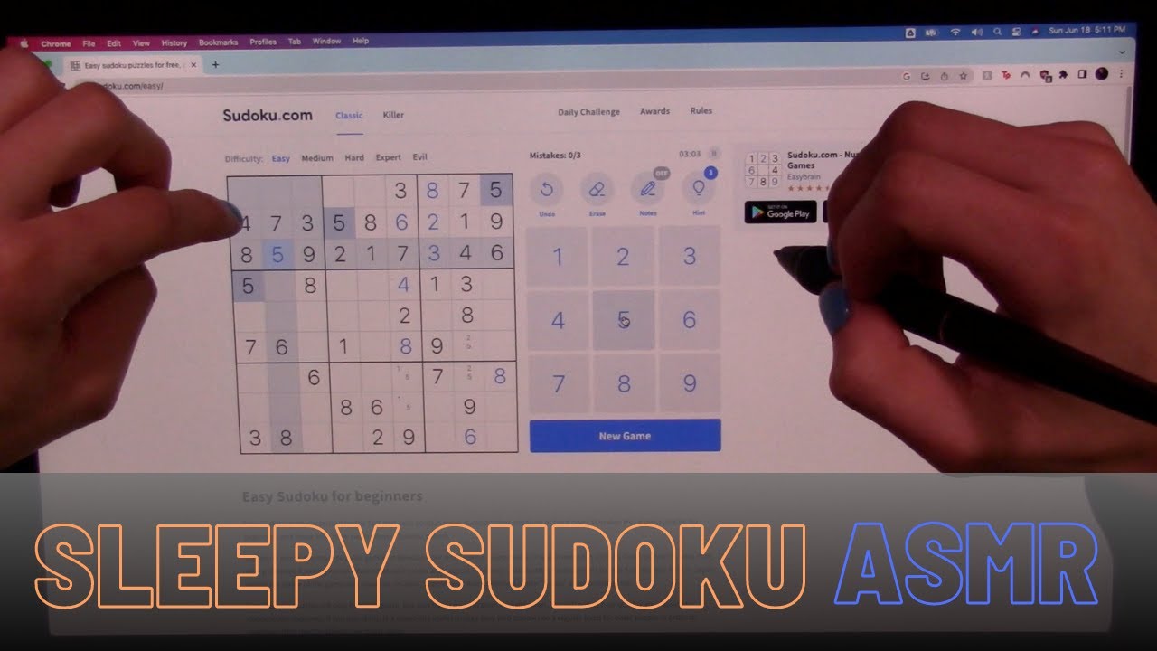 ASMR - Extremely Tingly and Relaxing Sudoku (Tingly Whispers)