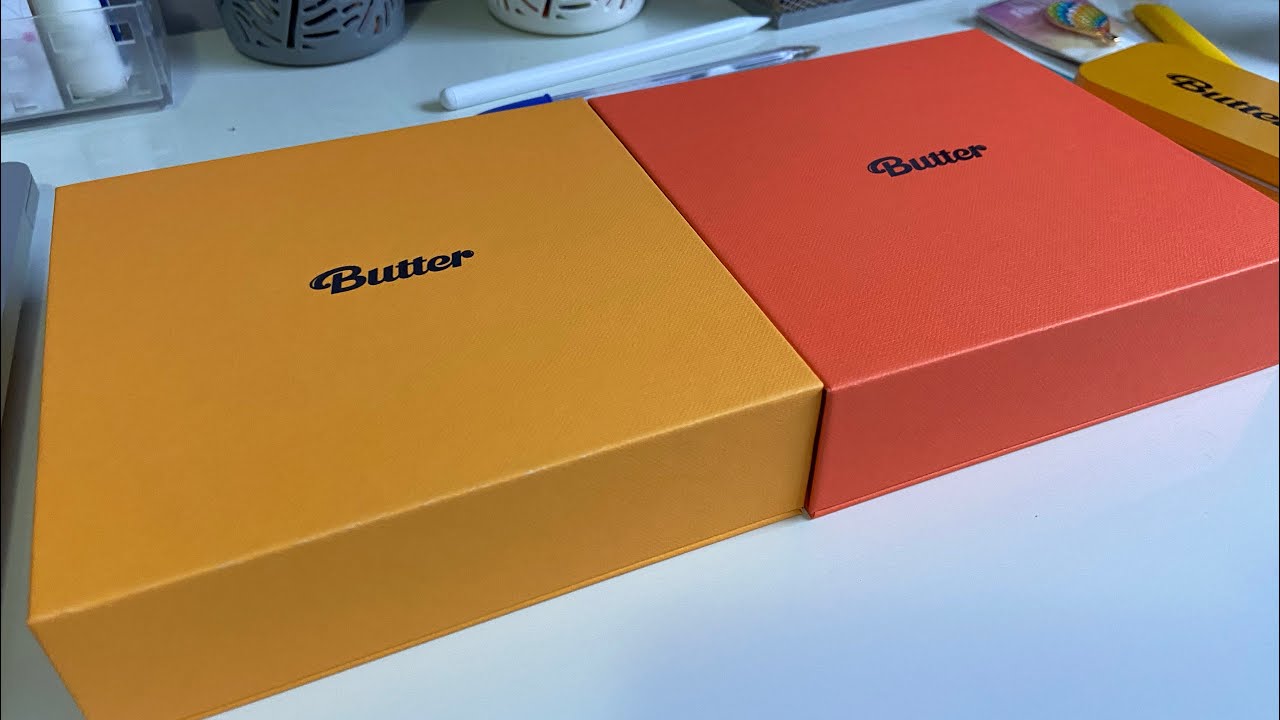 💿 | unboxing em live: butter single cd ⋆.*ೃ✧