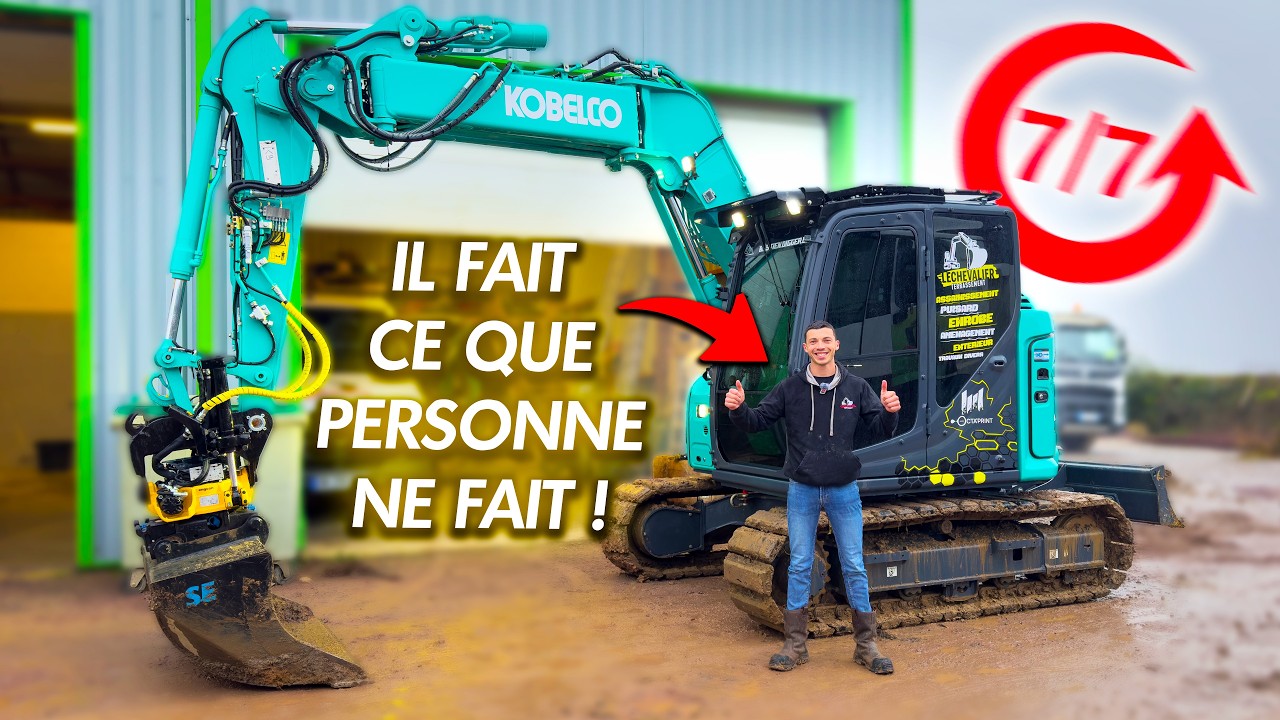 a 24 ans, il TRAVAIL 7J/7 sur sa PELLETEUSE&hellip; Prenez EXEMPLE !
