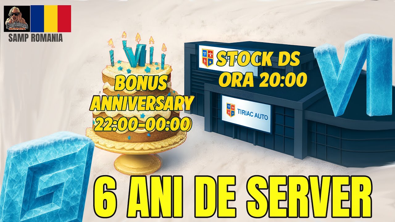 ⭐ GREENSTONE SAMP &ndash; 6 ANI DE SERVER ACTIV! 🎉🔥