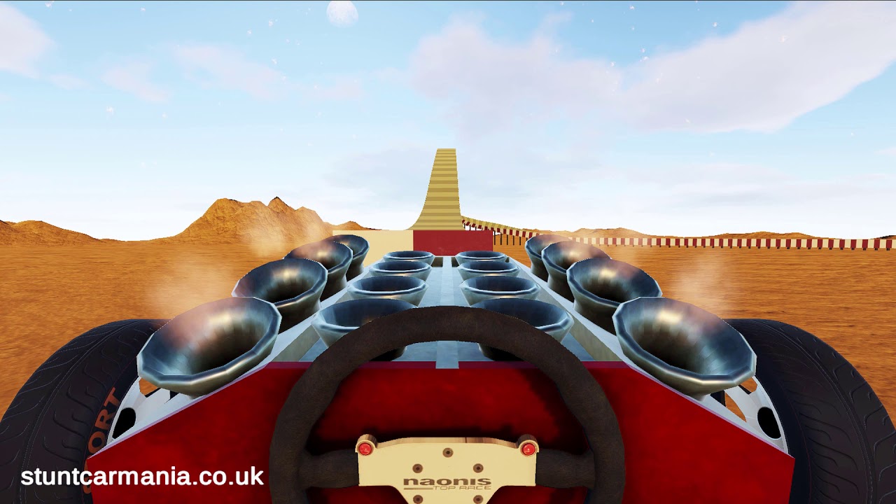 Stunt Car Mania - Classic Stunt Car Racer Track - The Big Ramp