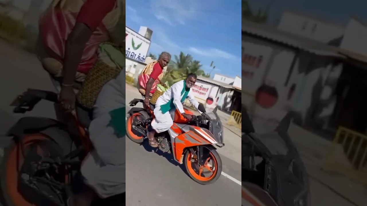 Old man riding KTM Bike #shorts