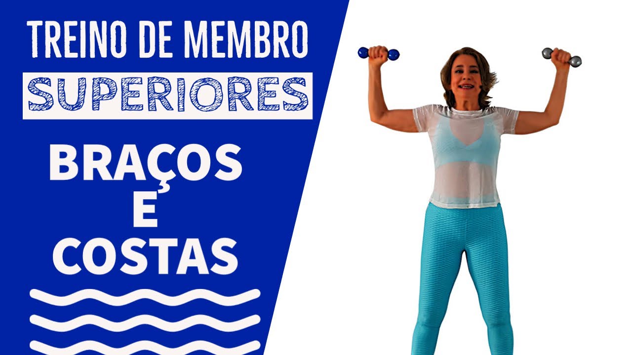 TREINO DE MEMBRO SUPERIORES PARA PERDER GORDURA E FLACIDEZ DE BRAÇOS E COSTAS - Vídeo 873