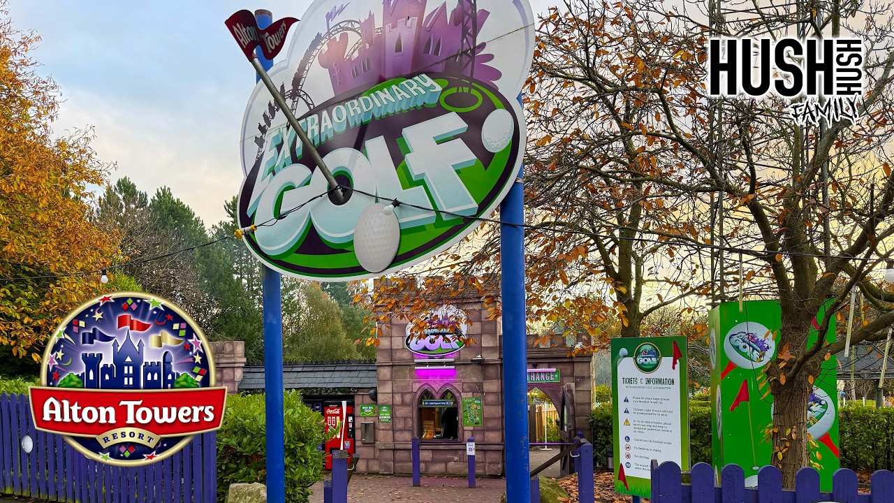 Необычный видеоблог о гольфе в Alton Towers! Ностальгические воспоминания о поездках и море веселья!