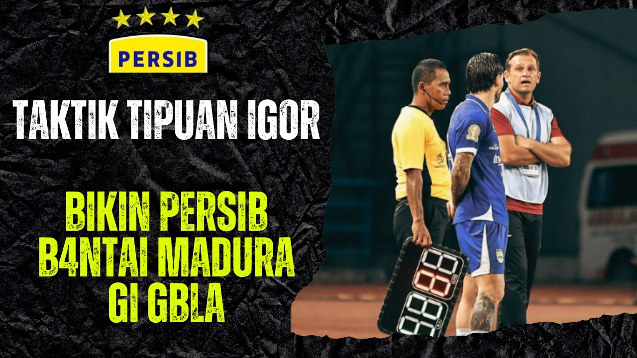 JARANG DI INDONESIA ! TAKTIK TIPUAN PERSIB BARU DI PAKAI IGOR TOLIC DI GBLA HASILNYA B4NTAI MADURA..
