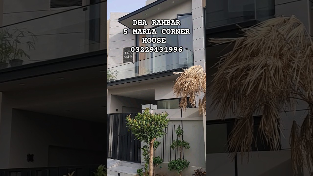 5 MARLA CORNER HOUSE IN DHA RAHBAR LAHORE #dharahbar