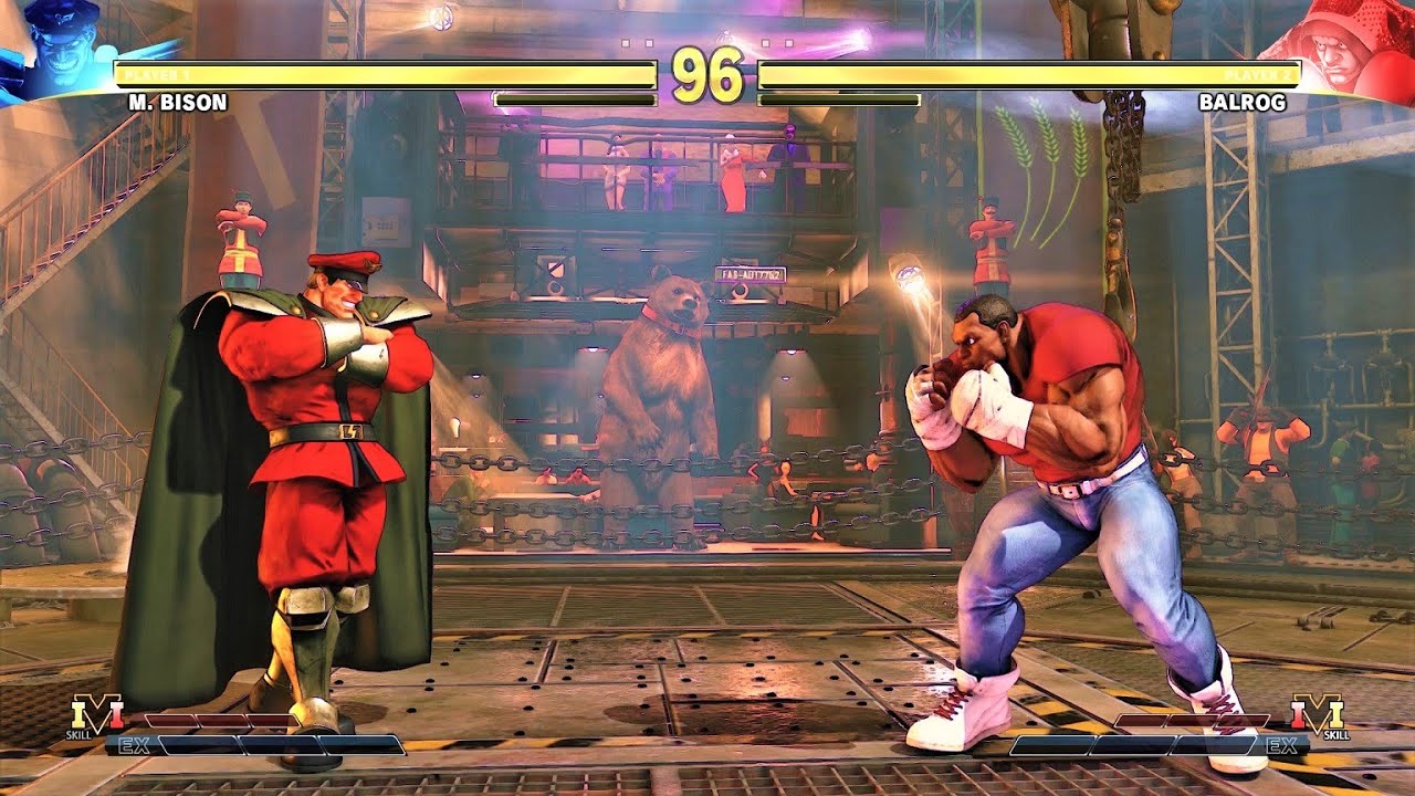 Psycho Miasma M. Bison vs Mike-Like Balrog (Hardest AI) - STREET FIGHTER V