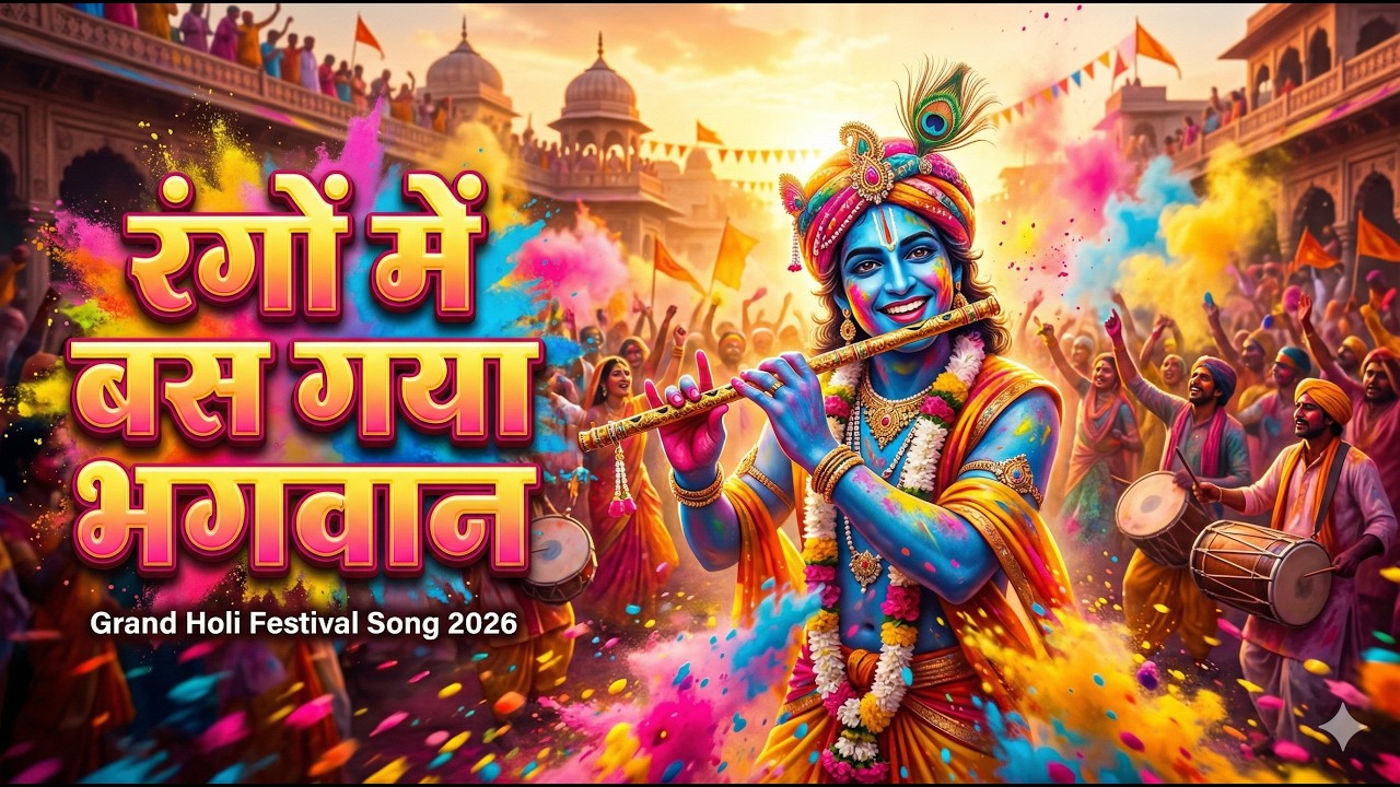 Barsana & Vrindavan Holi 2026 🌈 | रंगों में बस गया आज मेरा भगवान | Holi Dhuleti Special Song IN