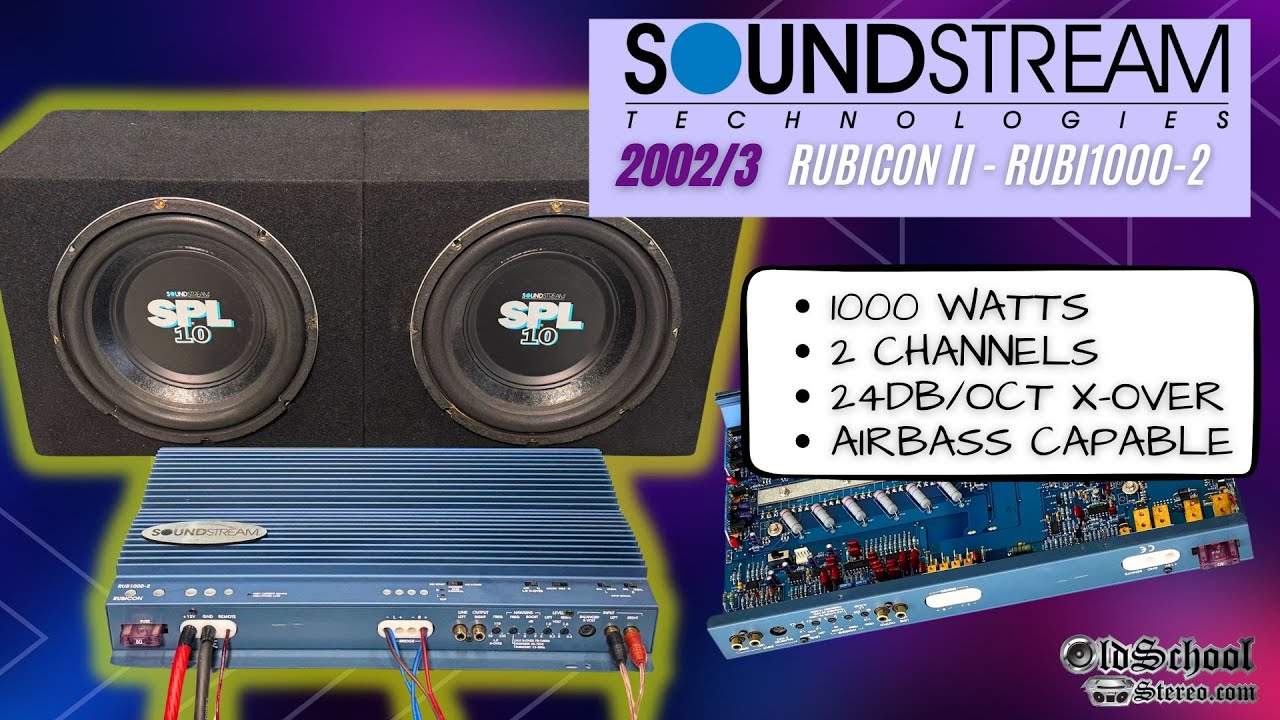 2002 Soundstream RUBICON RUBI1000-2 1000W 2ch Amp Dyno Test