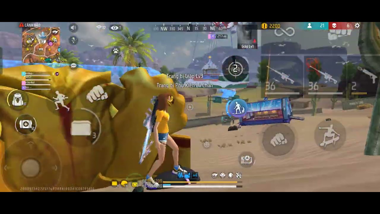 Trận đấu squad 4vs4 | 9 kills 5102 damage
