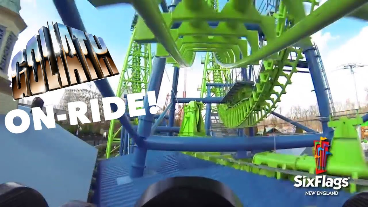 GOLIATH HD ON-RIDE POV SIX FLAGS NEW ENGLAND