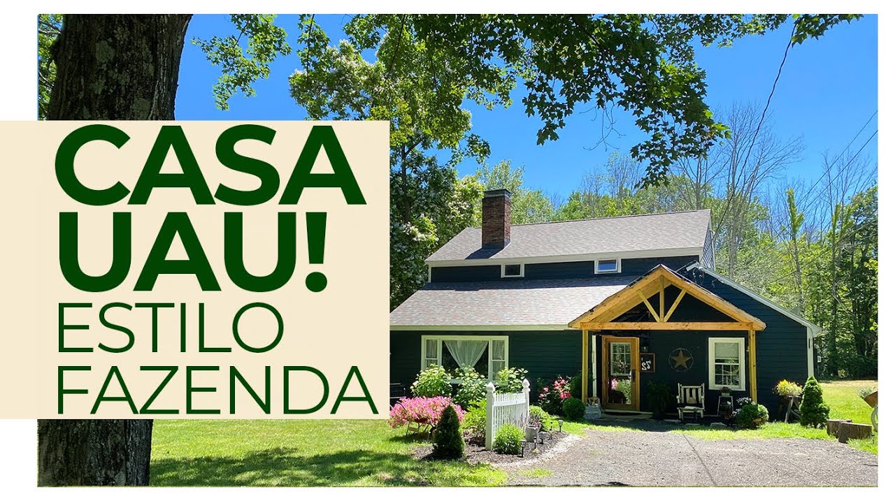 CASA ESTILO FAZENDA LINDA DEMAIS COM JARDIM ENORME - ELA VIVE DENTRO DE UM SONHO REAL