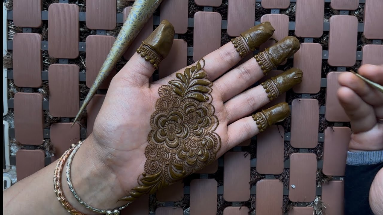 Beautiful Floral Mehndi Design for Hands | Easy Mehndi Design Step by Step | Henna Tutorial