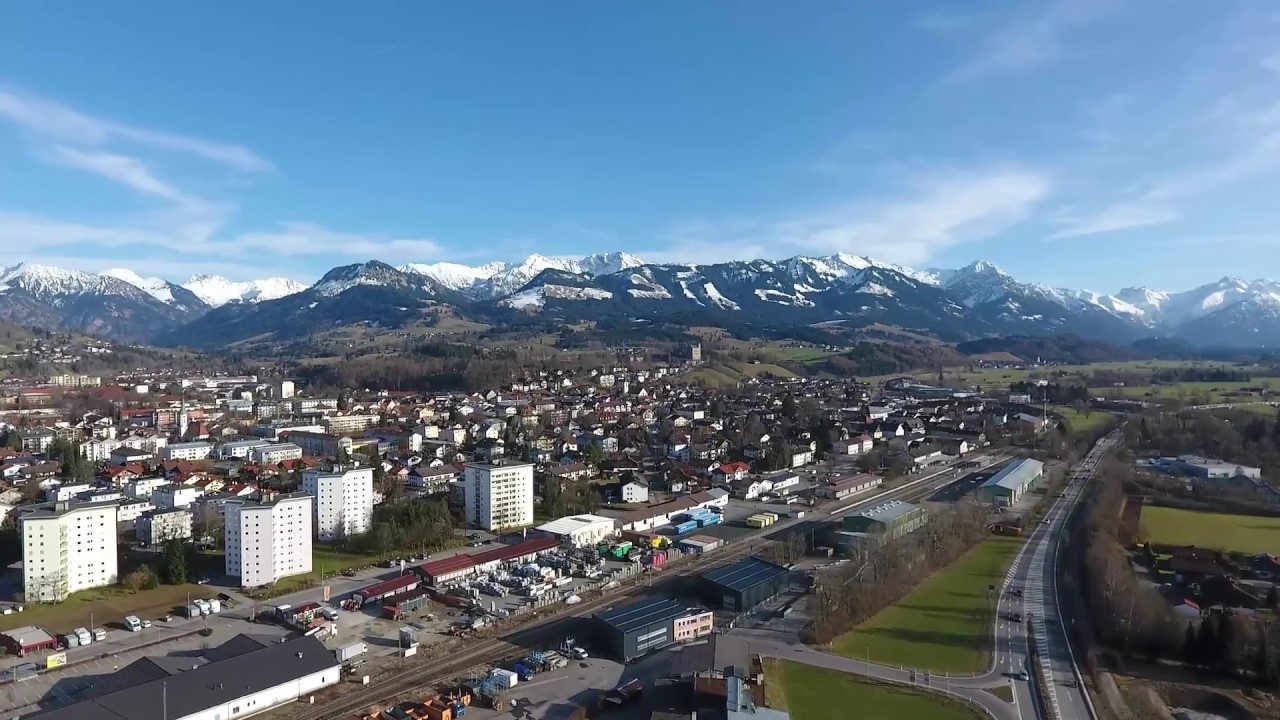 Drohenflug über Sonthofen