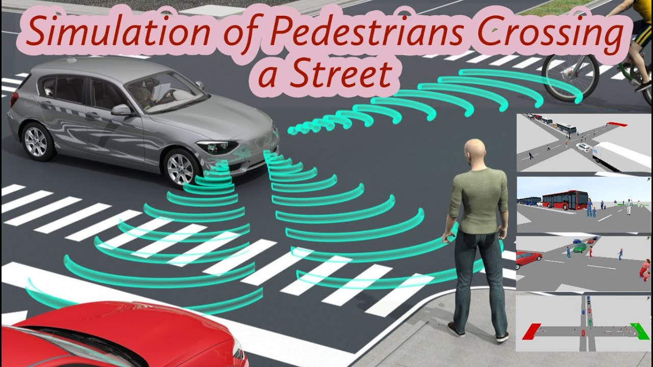 Simulation of Pedestrian Crossing a Street | Journal | Tutorial | PTV VISSIM S.Ver | Part 1