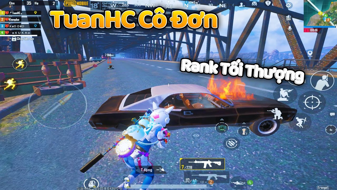 TUANHC CÔ ĐỘC GIỮA BO CUỐI RANK TỐI THƯỢNG | PUBG Mobile