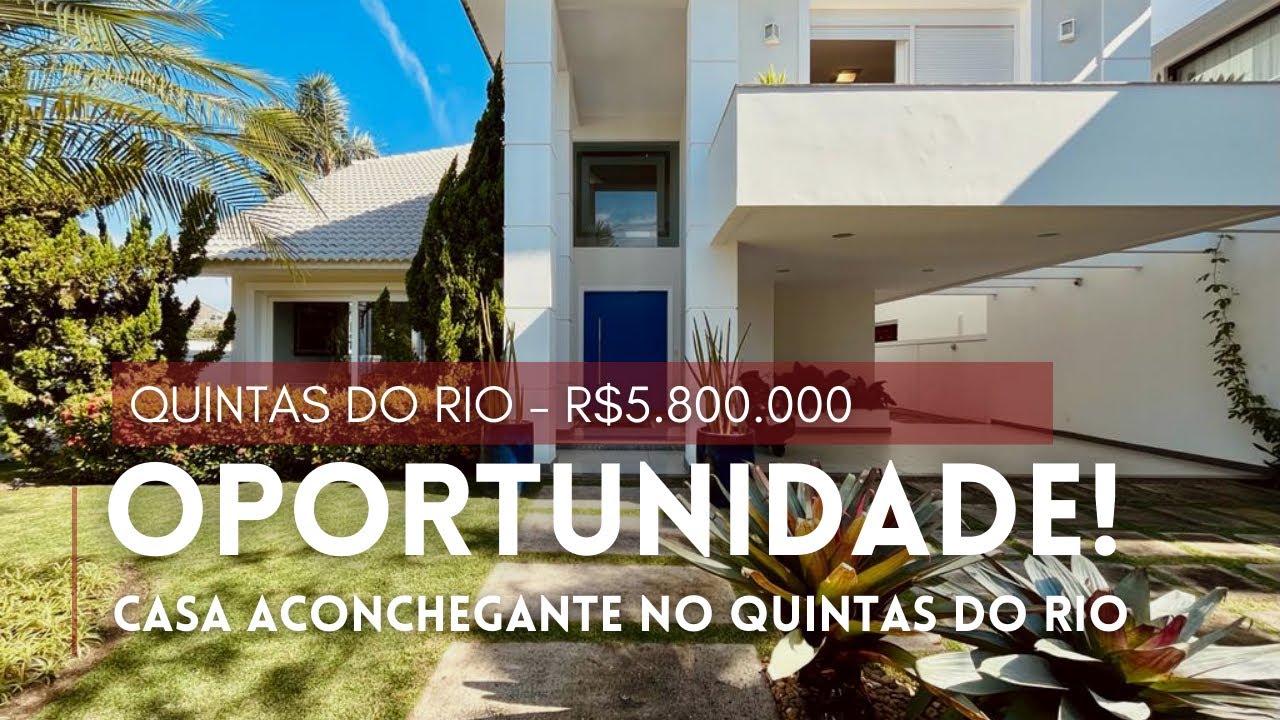 CASA TRIPLEX COM 4 SUÍTES E 600 M² DE ÁREA NO CONDOMÍNIO QUINTAS DO RIO | PRÁTICA CONSULTORIA
