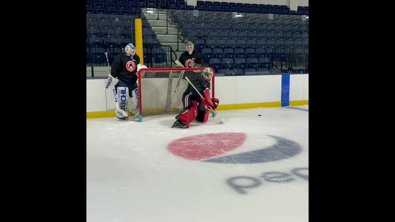 Collin Delia of the Chicago Blackhawks getting in some edgework! #GetBetter